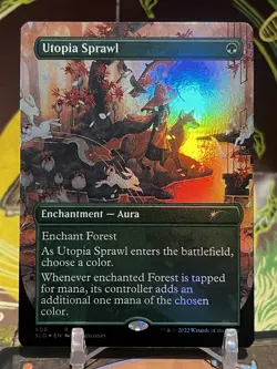 MTG | Utopia Sprawl (Borderless) [Secret Lair Kelogsloops] ✨FOIL✨ - Image 1