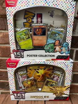 BRAND NEW-Pokemon TCG: 151 Zapdos ex & 151 Poster Collection-SET OF 2 - Image 1