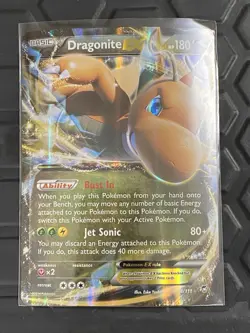 2014 Pokemon XY Furious Fists Dragonite EX Jumbo Promos #74/111 - Image 1