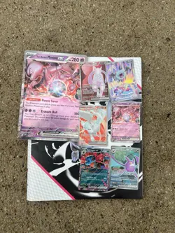 Pokemon TCG Binder Lot Black Bolt White Flare Destined Rivals Bulk Mewtwo EX - Image 1