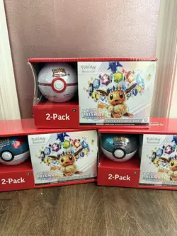 POKEMON ELITE TRAINER BOX PRISMATIC EVOLUTIONS SAMS CLUB BUNDLE - Image 1
