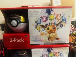 POKEMON ELITE TRAINER BOX PRISMATIC EVOLUTIONS SAMS CLUB BUNDLE - Image 1
