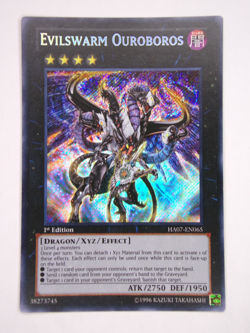 Yugioh! / Evilswarm Ouroboros / HA07-EN065 / Secret Rare / 1st Edition / (LP) - Image 1