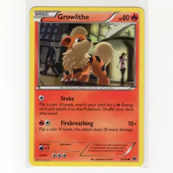 Pokemon TCG Growlithe 10/99 BW Next Destinies Regular Common Card EN-LP 2012 - Image 1