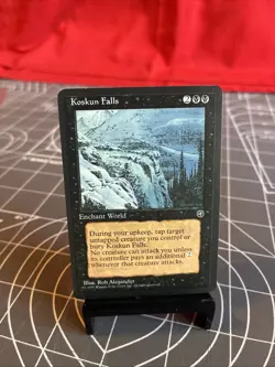 Vintage 1995 MTG Ice Age Koskun Falls Card NM - Image 1