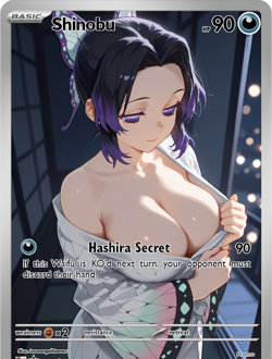 LoveangelGames-Season 2- Custom Card- Waifu Universe-Shinobu Hashira Secret - Image 1