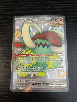 Great Tusk ex 072 Shiny Full Art Scarlet & Violet Promo Pokemon Card - Image 1