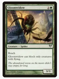 Gloomwidow #180 AVR Magic Card In Protective Sleeve - Image 1
