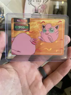 Pokemon Card Jigglypuff VS Chansey No. 039 Topsun Top Sun 1997 Green Back EX - Image 1