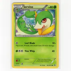 Pokemon TCG Servine RC2/RC25 Legendary Treasures Holo Uncommon Card EN-MP 2013 - Image 1