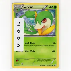 Pokemon TCG Servine RC2/RC25 Legendary Treasures Holo Uncommon Card EN-MP 2013 - Image 3