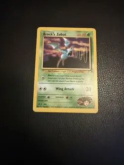 Brock's Zubat 24/132 Gym Heroes Rare Pokemon Card - Image 1