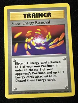 Super Energy Removal 79/102 Base Set Rare Vintage Pokemon Card English LP A2 - Image 1