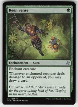 MTG Time Spiral: Remastered #213 Keen Sense Lightly played tcg - Image 1