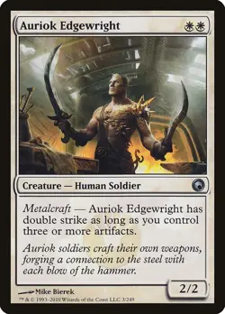 Scars of Mirrodin Auriok Edgewright MTG Magic the Gathering NM - Image 1