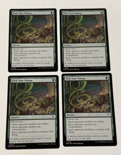 4X MTG Pick Your Poison - Murders At Karlov Manor LP - Image 1
