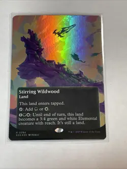 x1 Stirring Wildwood (0084) - Foil - Borderless R MTG Edge of Eternities: Stella - Image 1