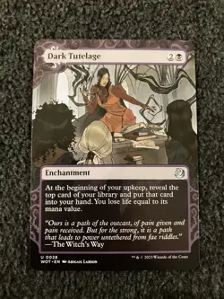Magic The Gathering MTG - Dark Tutelage - Wilds of Eldraine WOE / WOT - Image 1