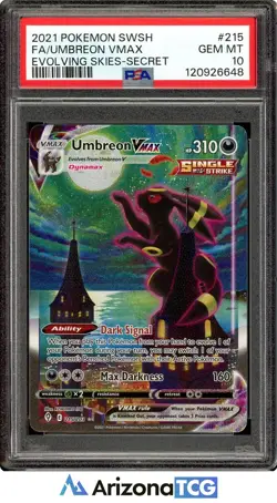 Pokemon 2021 Umbreon VMAX 215/203 Alt Art Evolving Skies GEM MINT PSA 10 - Image 1