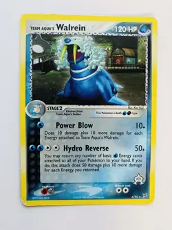 Team Aqua's Walrein Holo Rare 6/95 EX Team Magma vs Team Aqua 2004 Pokemon Card - Image 3