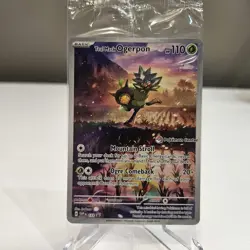 Pokemon TCG Teal Mask Ogerpon SVP 123 Pokemon Center Stamped Sealed - Image 1