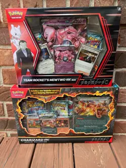 NEW-Pokemon TCG Charizard ex Special Collection Box & Mewtwo ex Box-FAST SHIP - Image 1