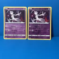 Pokemon Mewtwo 059/159 Reverse Holo Rare Crown Zenith + Holo Rare - Image 1