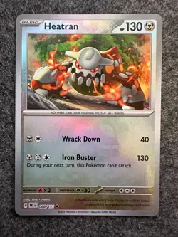 Pokemon Prismatic Evolutions - 068/131 Heatran - Master Ball Reverse Holo - NM/M - Image 1