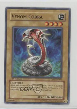 Venom Cobra 1st Ed. YuGiOh Tactical Evolution #TAEV-EN005 2007 12ka - Image 1