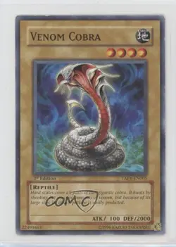 Venom Cobra 1st Ed. YuGiOh Tactical Evolution #TAEV-EN005 2007 12ka - Image 1