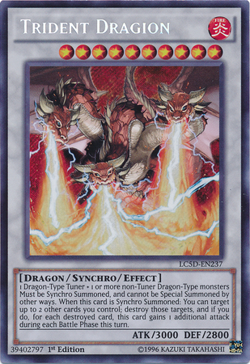 Trident Dragion LC5D-EN237 - Secret Rare - Near Mint 1st Edition YuGiOh! TCG - Image 1