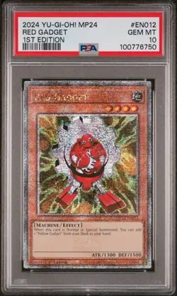 YuGiOh! Red Gadget - MP24-EN014 - Quarter Century Secret Rare - PSA 10 - Image 1