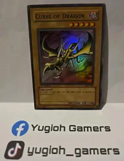 YUGIOH CURSE OF DRAGON SUPER LOB-066 1ST EDITION EXCELLENT CONDITION - Image 1