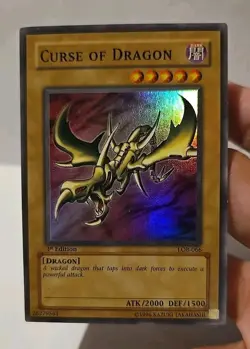 YUGIOH CURSE OF DRAGON SUPER LOB-066 1ST EDITION EXCELLENT CONDITION - Image 4