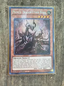 Yugioh Primite Dragon Ether Beryl BLMM-EN130 1st Edition Secret Rare - Image 1