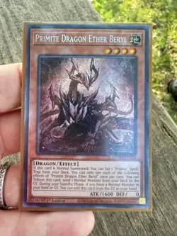 Yugioh Primite Dragon Ether Beryl BLMM-EN130 1st Edition Secret Rare - Image 2