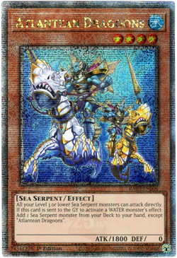 Yugioh! Atlantean Dragoons RA03-EN006 Quarter Century Secret Rare 1st Edition - Image 1