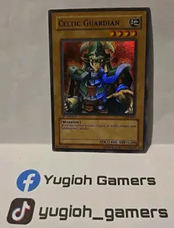 YUGIOH CELTIC GUARDIAN LOB-007 1ST EDITION LIGHT PLAYED SUPER - Image 1