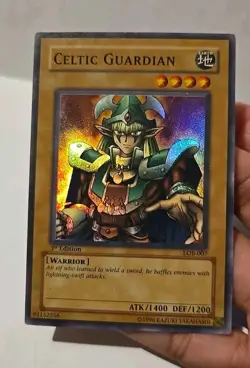 YUGIOH CELTIC GUARDIAN LOB-007 1ST EDITION LIGHT PLAYED SUPER - Image 4