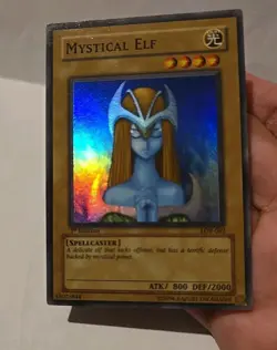 YUGIOH MYSTICAL ELF LOB-062 1ST EDITION SUPER EXCELLENT CONDITION - Image 3