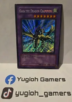 YUGIOH GAIA THE DRAGON CHAMPION LOB-125 1ST EDITION EXCELLENT CONDITION - Image 1