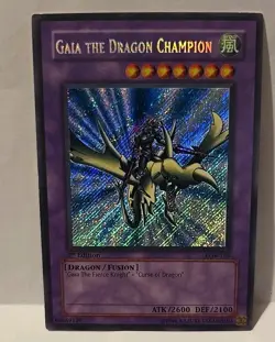 YUGIOH GAIA THE DRAGON CHAMPION LOB-125 1ST EDITION EXCELLENT CONDITION - Image 2