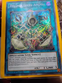 Yugioh! Relinquished Anima - BROL-EN087 Secret Rare 1stEd Foil Bleed Missprint! - Image 3