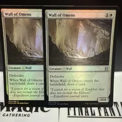 MTG Wall of Signs Foil 2 Pages Magic The Gathering Card Game Accessories - Image 1