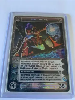 Chaotic TCG - Mivindal Super Rare First Edition Foil Card (65/30/40/40) - Image 4