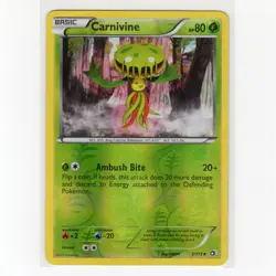 Pokemon TCG Carnivine 5/113 BW Legendary Treasures Reverse Holo Card EN-LP 2013 - Image 1