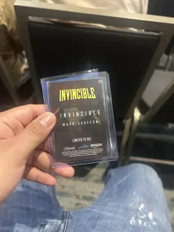 SDCC 2025 Invincible INVINCIBLE Blood Splatter Promo Card 1/100 SDCC EXCLUSIVE - Image 2