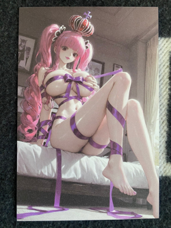 Matchmaker 2 Spicy Waifu NSFW A5 Size Card Board Perona One Piece Ribbon - Image 1