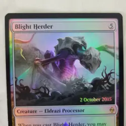 1x MTG FOIL Blight Herder Launch Promo NM Near Mint Magic the Gathering - Image 5