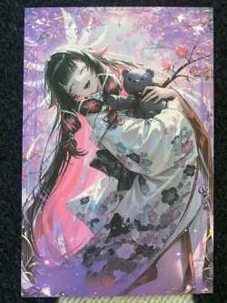 Matchmaker 2 Spicy Waifu NSFW A5 Size Card Board Columbina Genshin Impact Kimono - Image 1